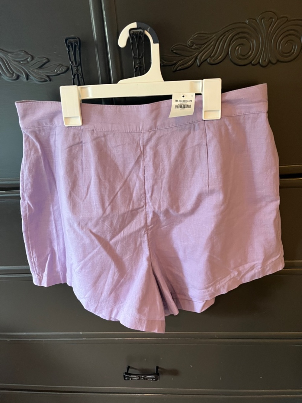 Abercrombie Lavender High-Rise Cotton  Women’s Shorts